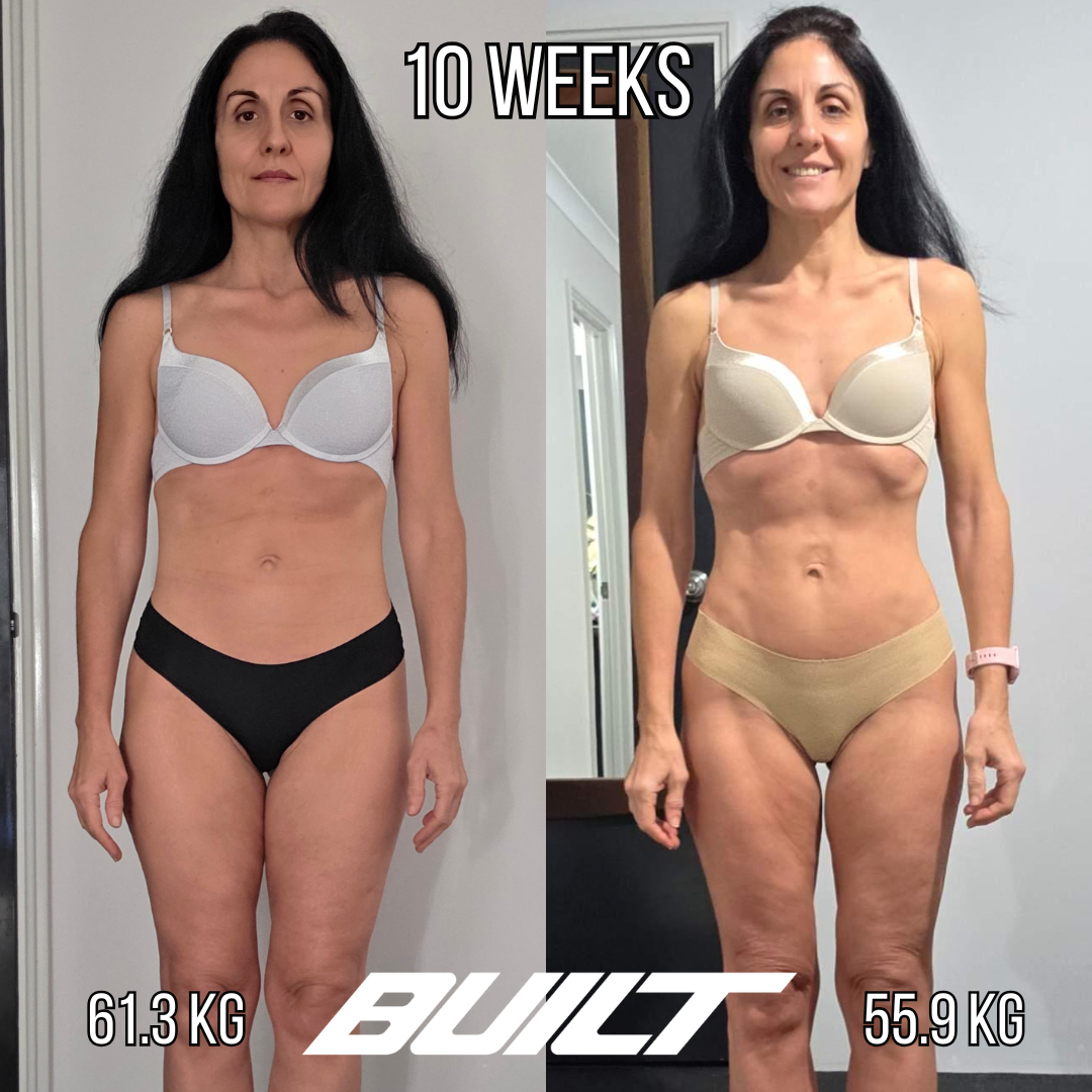 Cecilia — 61.3kg to 55.9kg in 10 weeks